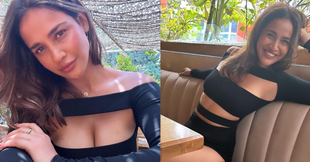 Aisha Sharma's Hot Photos: Soaring Temperatures in Black Bralette, Viral Now