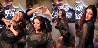 Nyrraa Banerji Looks Super HOT in Black Dress at Her Birthday Houseparty