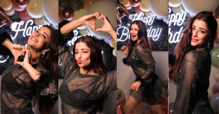 Nyrraa Banerji Looks Super HOT in Black Dress at Her Birthday Houseparty