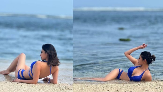 "Sexy! Mouni Roy Flaunts Ample Cleavage In A Blue Bikini, Hot Photos Go Viral"