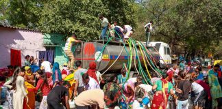 BJP held a protest march against the water crisis in Delhi