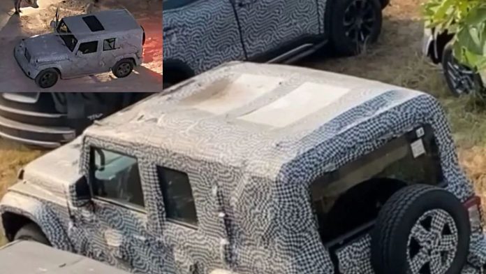 Mahindra Thar 5-door spotted with dual-pane sunroof