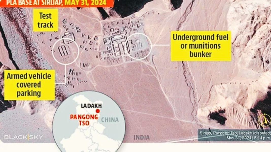 China digging near Pangong Lake near eastern Ladakh