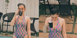 Sanjeeda Sheikh's checked swimsuit look: Hot pictures go viral