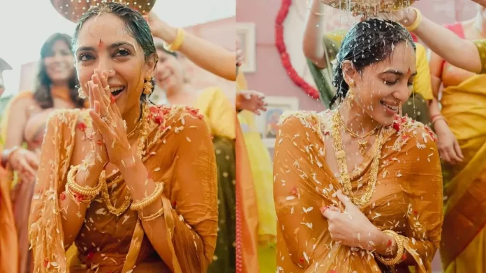 Naga Chaitanya and Sobhita Dhulipala's pre-wedding rituals: Beautiful pictures of Haldi and Mangal Snan