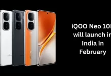 iQOO Neo 10R will launch in India in February