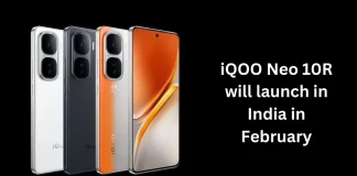 iQOO Neo 10R will launch in India in February