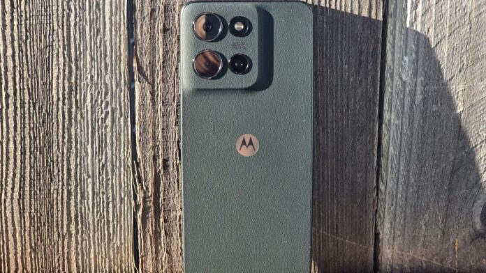 Motorola Moto G smartphone with sleek design.