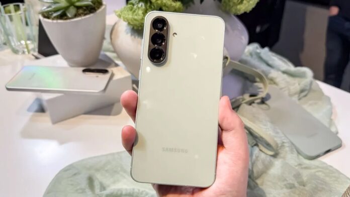 Samsung Galaxy A56 smartphone view