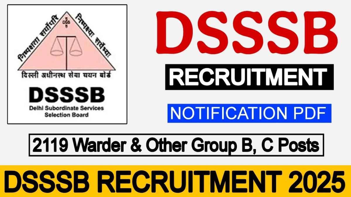 DSSSB Recruitment 2025