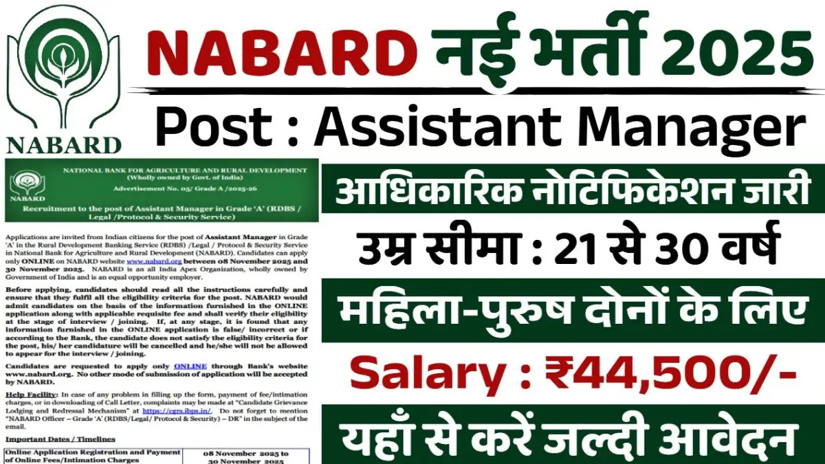 BOB Vacancy 2025: बीओबी में अप्रेंटिस के 2700 पदों पर भर्ती, ग्रेजुएट्स के लिए शानदार मौका 2 NABARD