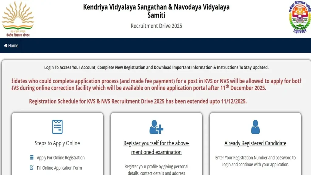 KVS NVS Vacancy 2025