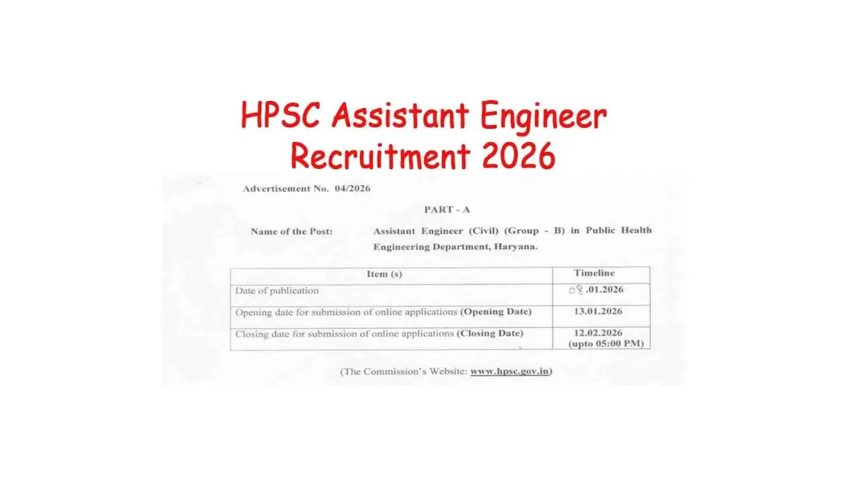 HPSC Recruitment 2026