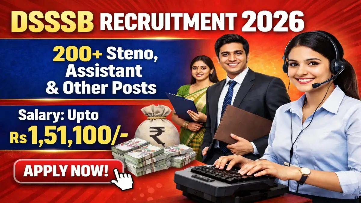 DSSSB Recruitment 2026