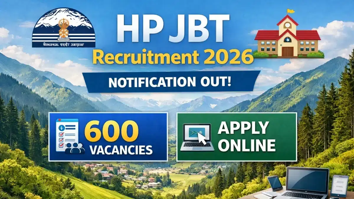Himachal Jbt Recruitment 2026